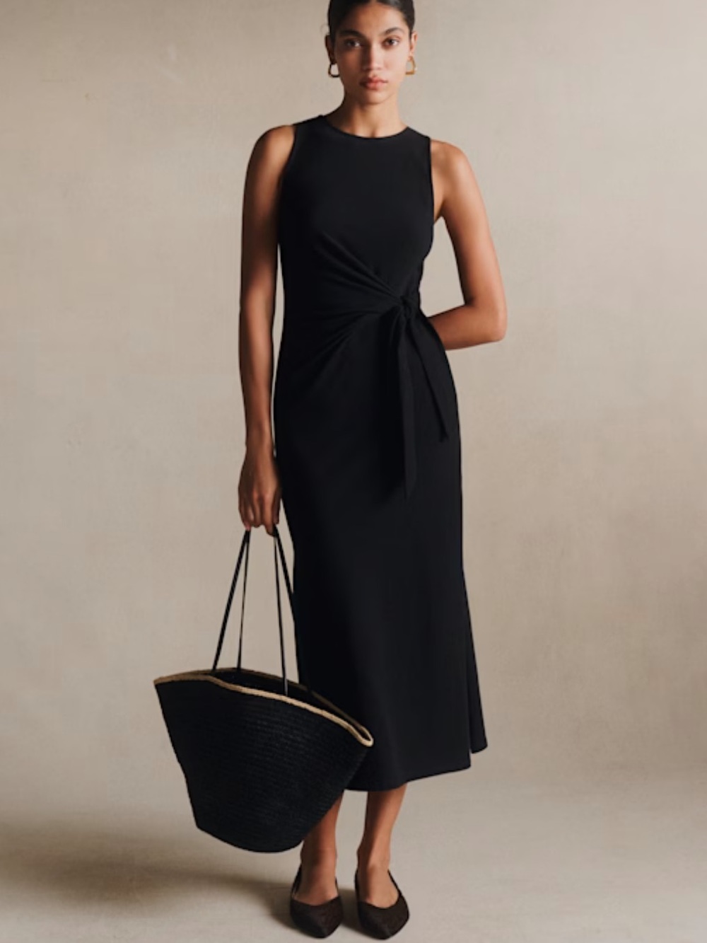 NWT SEZANE PIPPAÉ DRESS BLACK